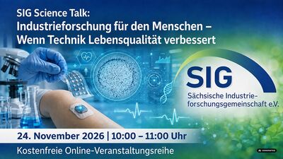 SIG Science Talk: Industrieforschung für den Menschen – Wenn Technik Lebensqualität verbessert