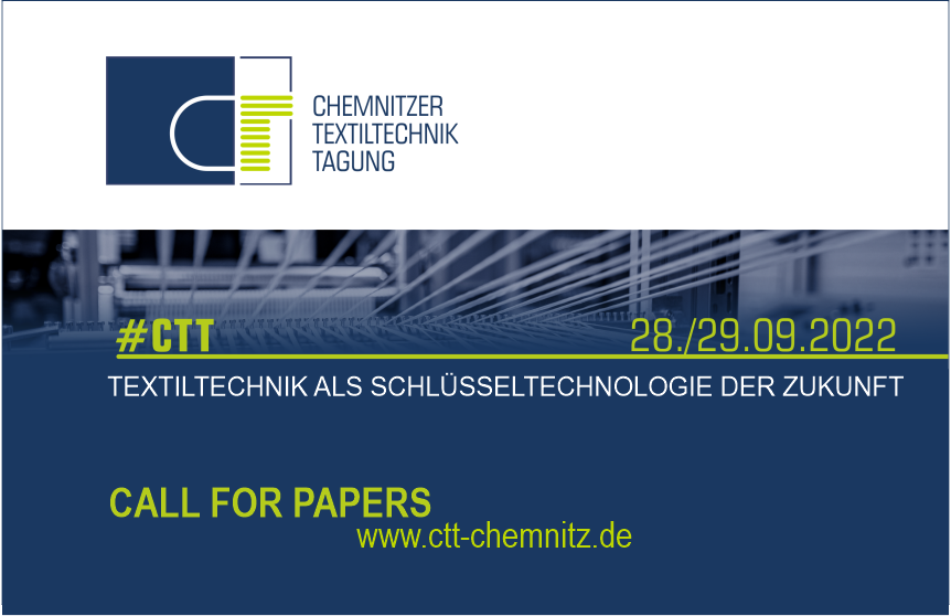 17. Chemnitzer Textiltechnik-Tagung - Call for Papers startet